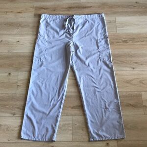 Butter Soft by UA Men's Gray Scrub Pants Drawstring Waistband Size  Large